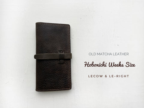 Hobonichi Weeks Size, Old Matcha Leather